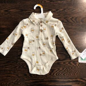 Disney Baby Winnie the Pooh Onesie with Collar 12M NWT